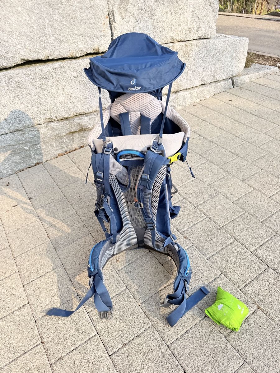 Deuter Marsupi portabebè: Deuter Kid Comfort Kindertrage, blau – Usato da Oberengstringen venduto da wel_f8g7 3