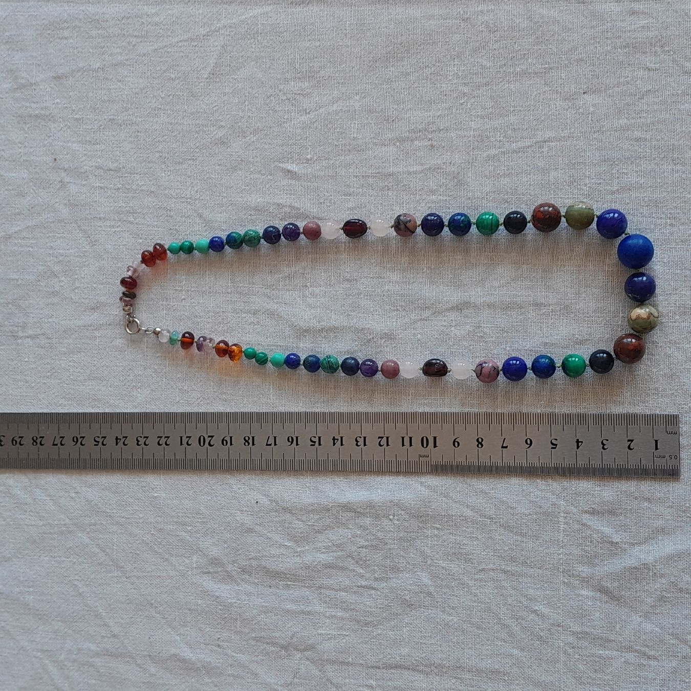Ketten: Edelstein-Halskette, multicolor, handgefertigt – Gebraucht aus Knutwil von Kompex 1