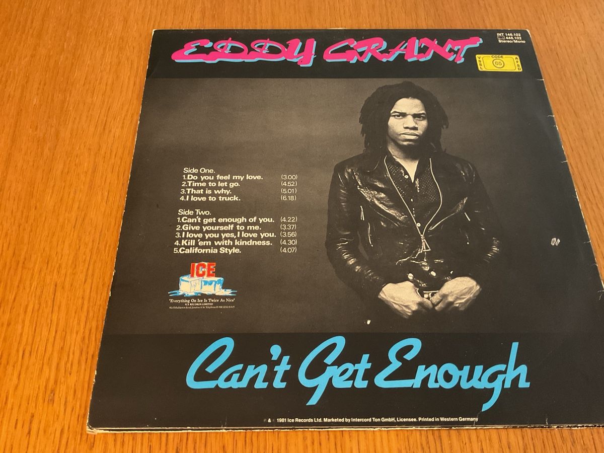 Dischi in vinile: Eddy Grant - Can't Get Enough - Vinyl LP - Top! – Usato da Steinach venduto da Quarkie 1