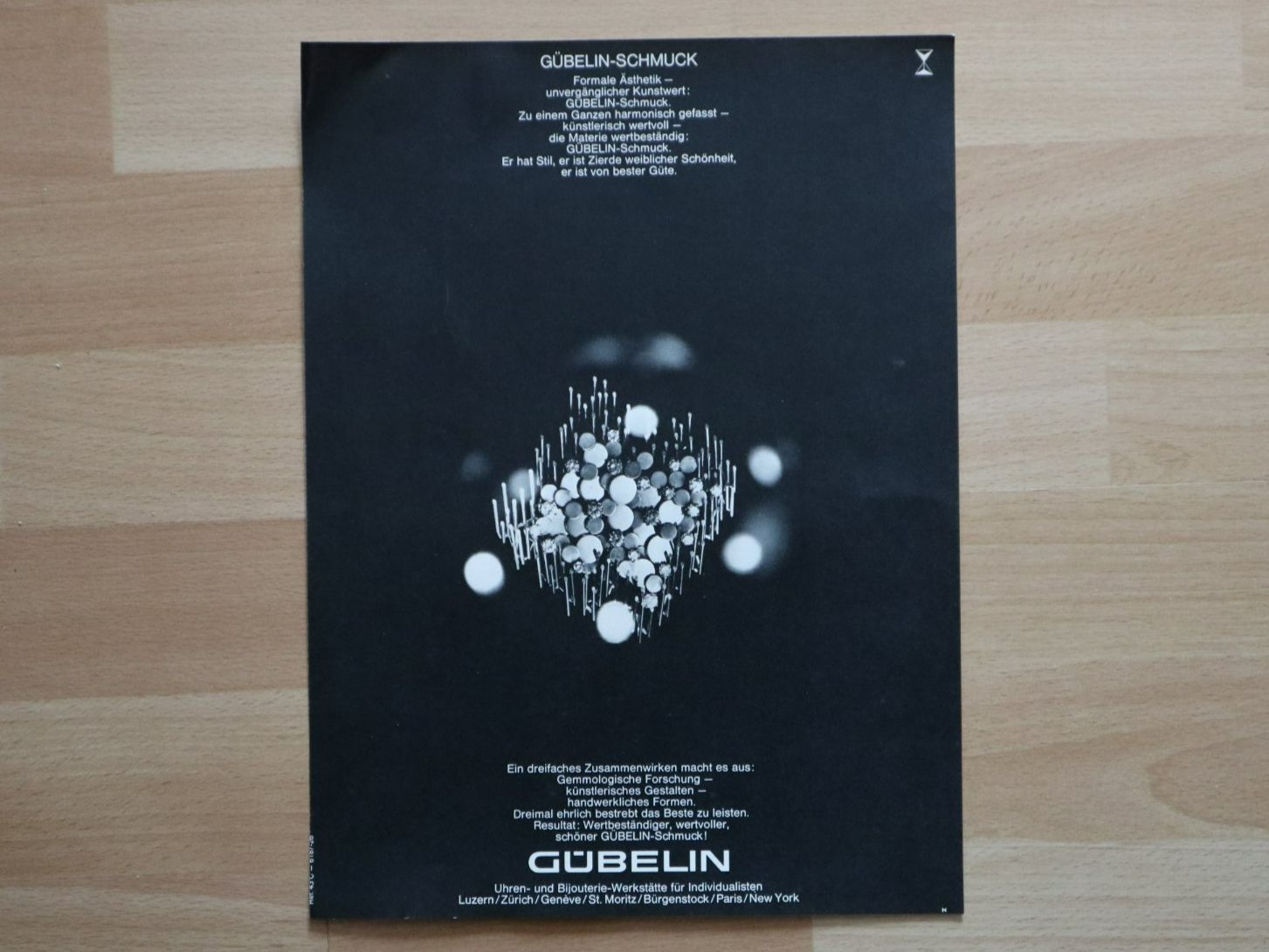 Posters & Illustrations: Original Werbung Gübelin – D'occasion à Eschenbach SG par Astalavista