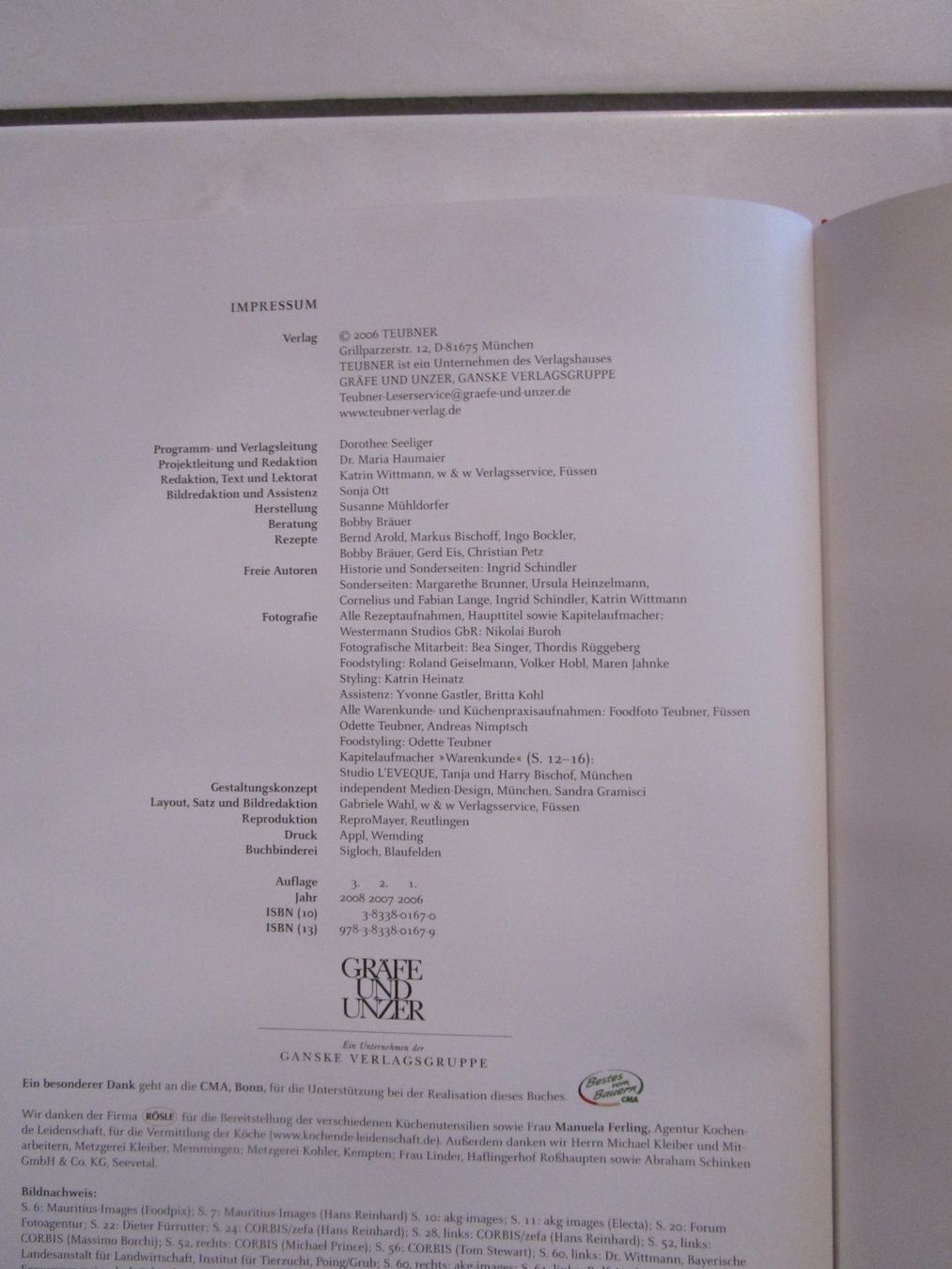 Libri: Teubner Das grosse Buch vom Fleisch 2006 – Usato da Volketswil venduto da Megaissimo 1