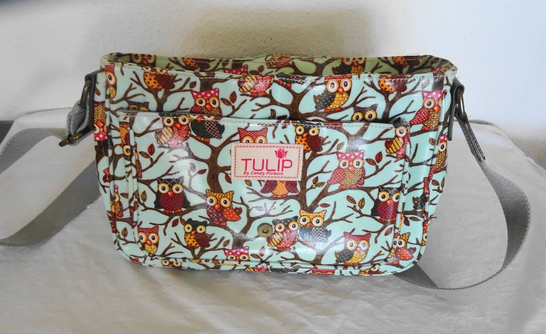 Tulip Borse da donna: TULIP Umhängetasche mit Eulen Muster Uhu – Usato da Zürich venduto da Connie8 3