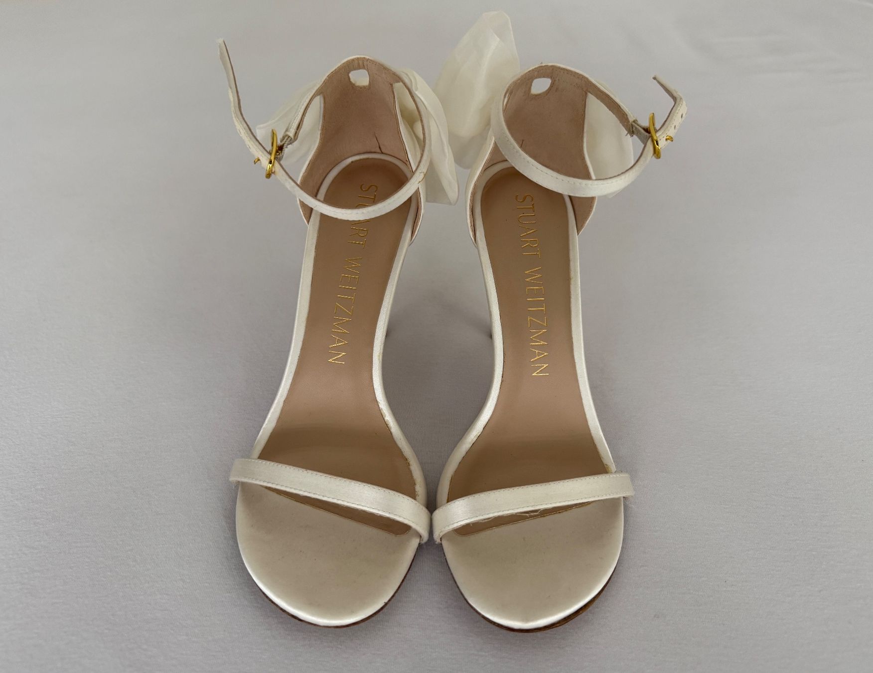 Stuart Weitzman Damenschuhe: Stuart Weitzman Nudistsong Mesh Bow Sandaletten – Neu (gemäss Beschreibung) aus Pfäffikon SZ von Redwulf34 2