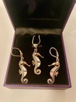 Schmuckset Seahorse Seepferdchen roségold NEU