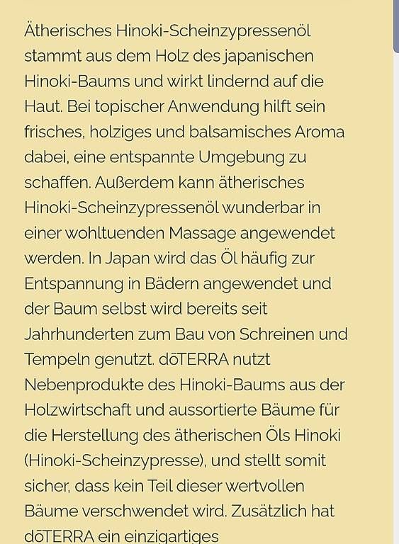 Doterra Huiles essentielles: Doterra Hinoki 5ml – Neuf avec emballage d'origine à Lyss par Infinia 1