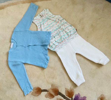 Lot vêtements bébé CYRILLUS et autres marques 3 pièces, 1 an