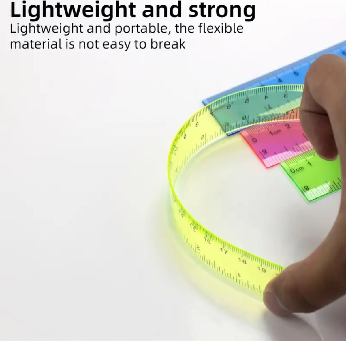 Altro in Scrittura & Disegno: 4er Set Flexible Lineale, 20cm, transparent bunt – Nuovo e nell'imballaggio originale da Suhr venduto da SchnapperCH 4