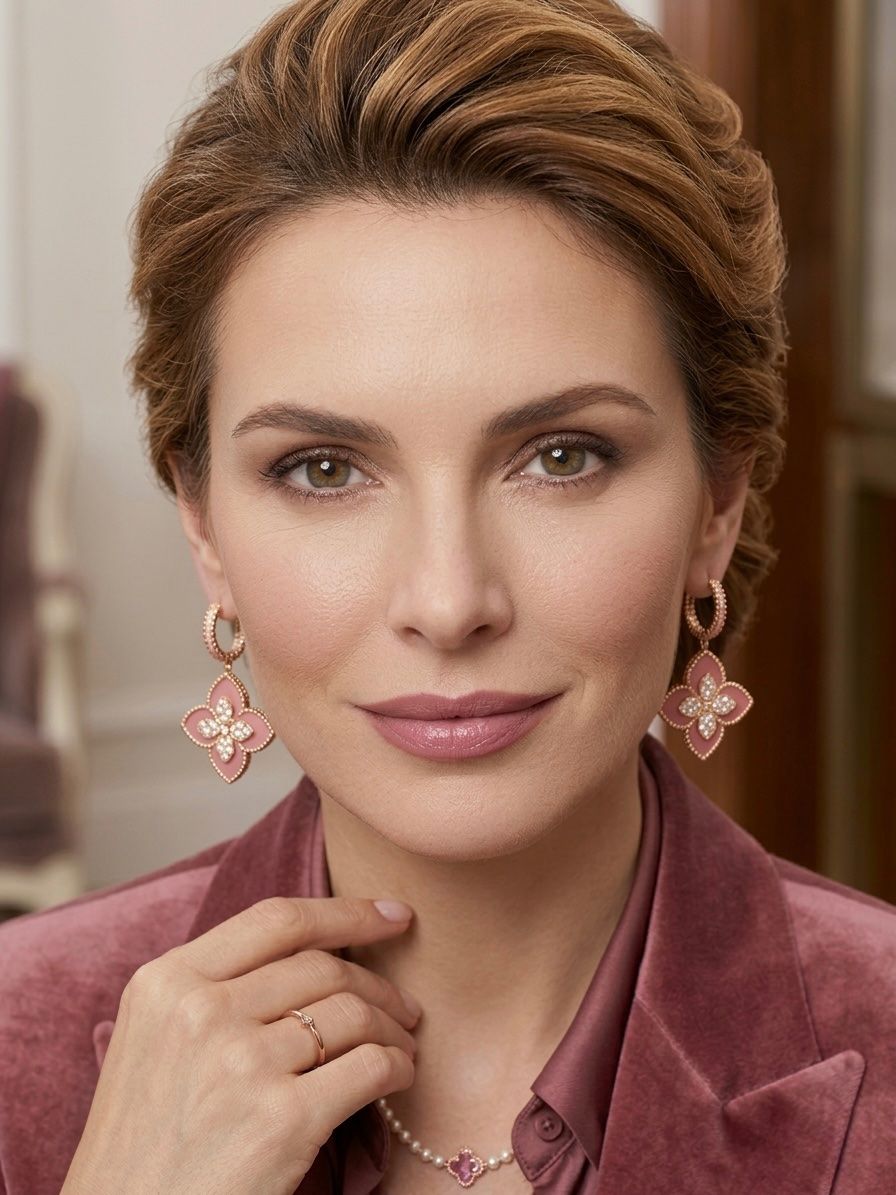Orecchini pendenti & Orecchini a lobo: Boucles d’oreilles Aura Florale – Nuovo e nell'imballaggio originale da St-Maurice venduto da Sandrinette123 2