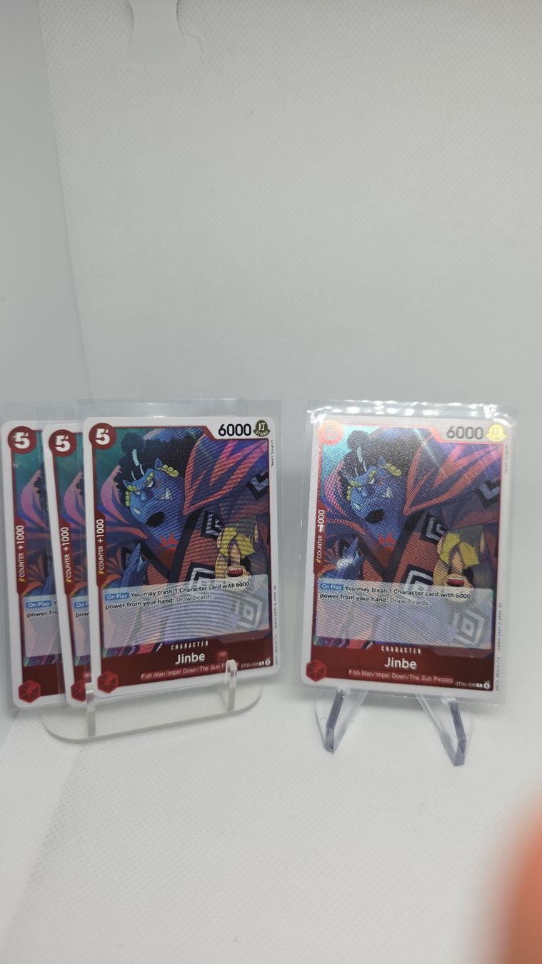 Bandai Sammelbilder & Trading cards: One Piece Card Game Jinbe 4 Karten ST30-006 – Neu (gemäss Beschreibung) aus Sirnach von Halk_TCG