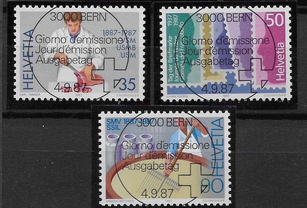 Tutti i francobolli: V0750 - Propagande 1987/II vollstempel – Usato da Trélex venduto da Phil_Albert