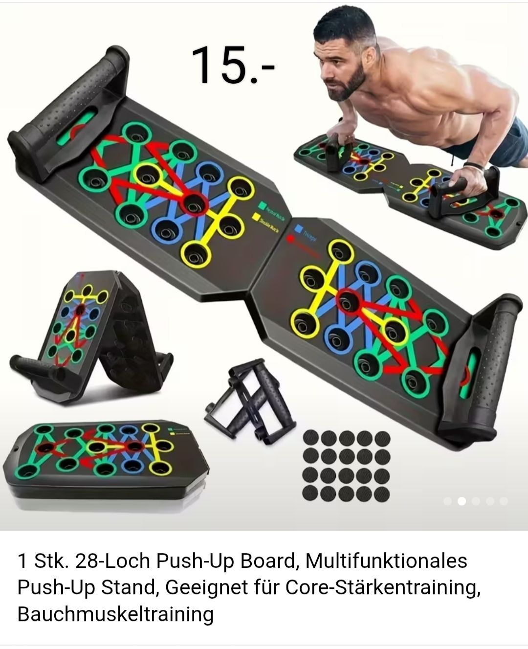 Hometrainer: push up board – Nuovo (secondo la descrizione) da Beromünster venduto da aniram90