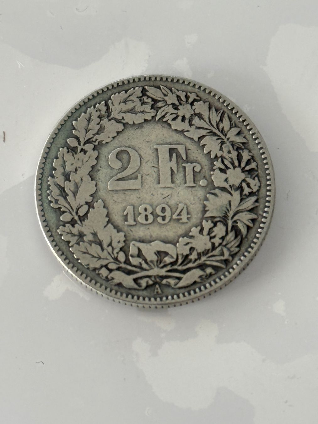 Tutti le monete: 2 Franken 1894  Rar – Usato da Wallisellen venduto da SWISS_SILVER1