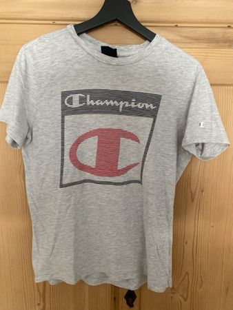 Champion T-Shirt grau mit Print Logo Grösse S gebraucht