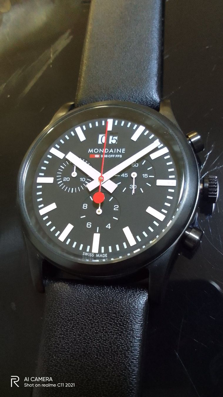 Mondaine Orologi: Mondaine Chrono SBB Edition – Nuovo e nell'imballaggio originale da Zürich venduto da Carolex