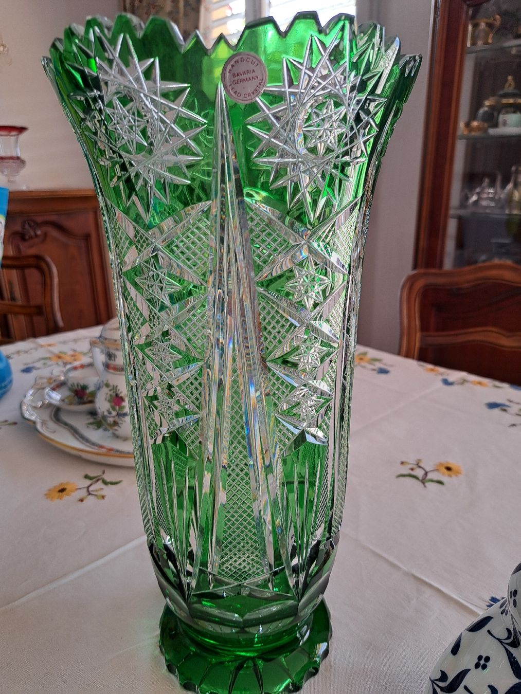 Vasi & Recipienti: Bavaria vase handcut cristal – Usato da Hauterive NE venduto da Motta486 3