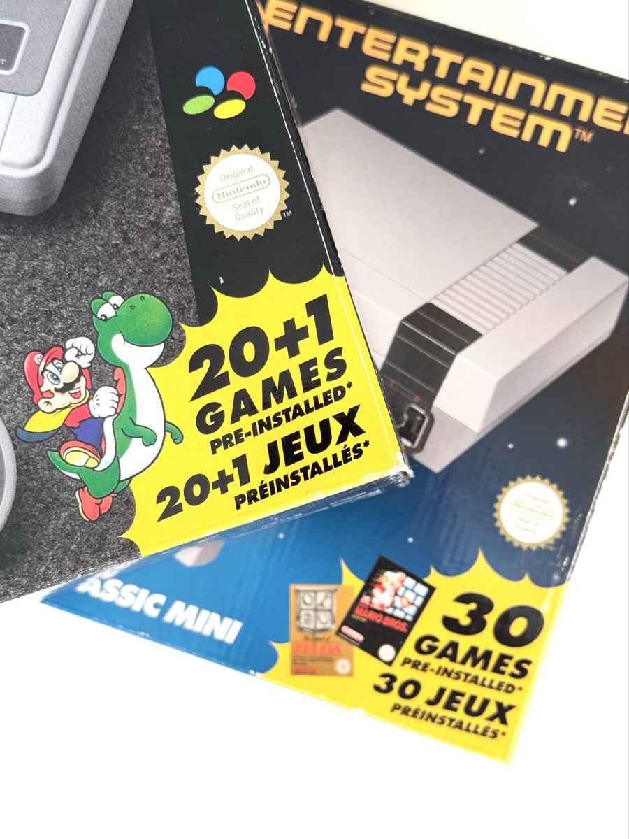 Nintendo Konsolen: Nintendo Classic Mini NES + SNES (2 x Set) – Neu (gemäss Beschreibung) aus Stansstad von  5