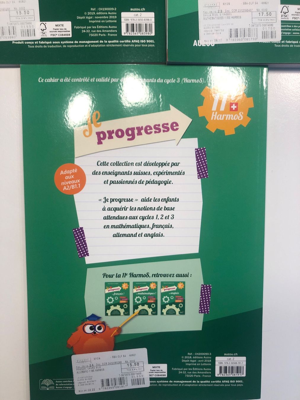 Bücher: 3 cahiers Je progresse 11. HarmoS math allemand anglais – Gebraucht aus Olten von eti_r289 3