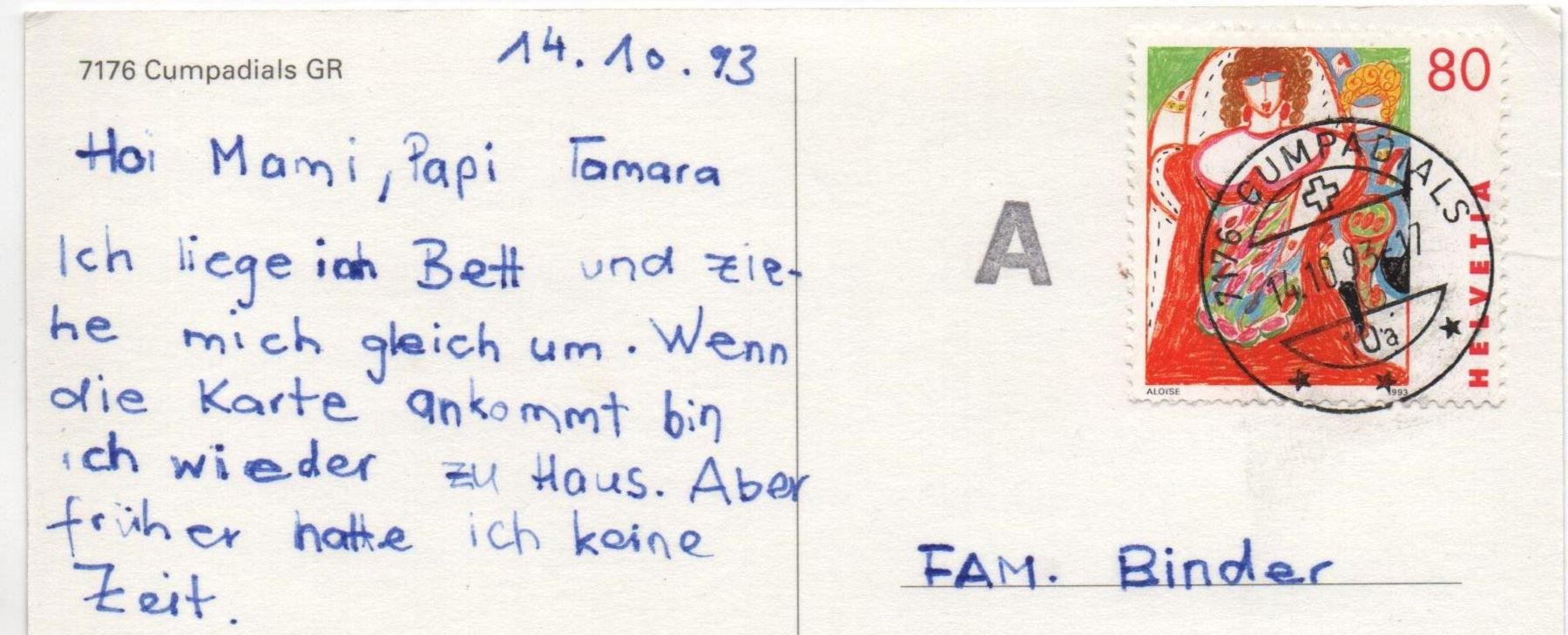 Cartes postales: CUMPADIALS GR Flugaufnahme – D'occasion à Jona par philajona 1