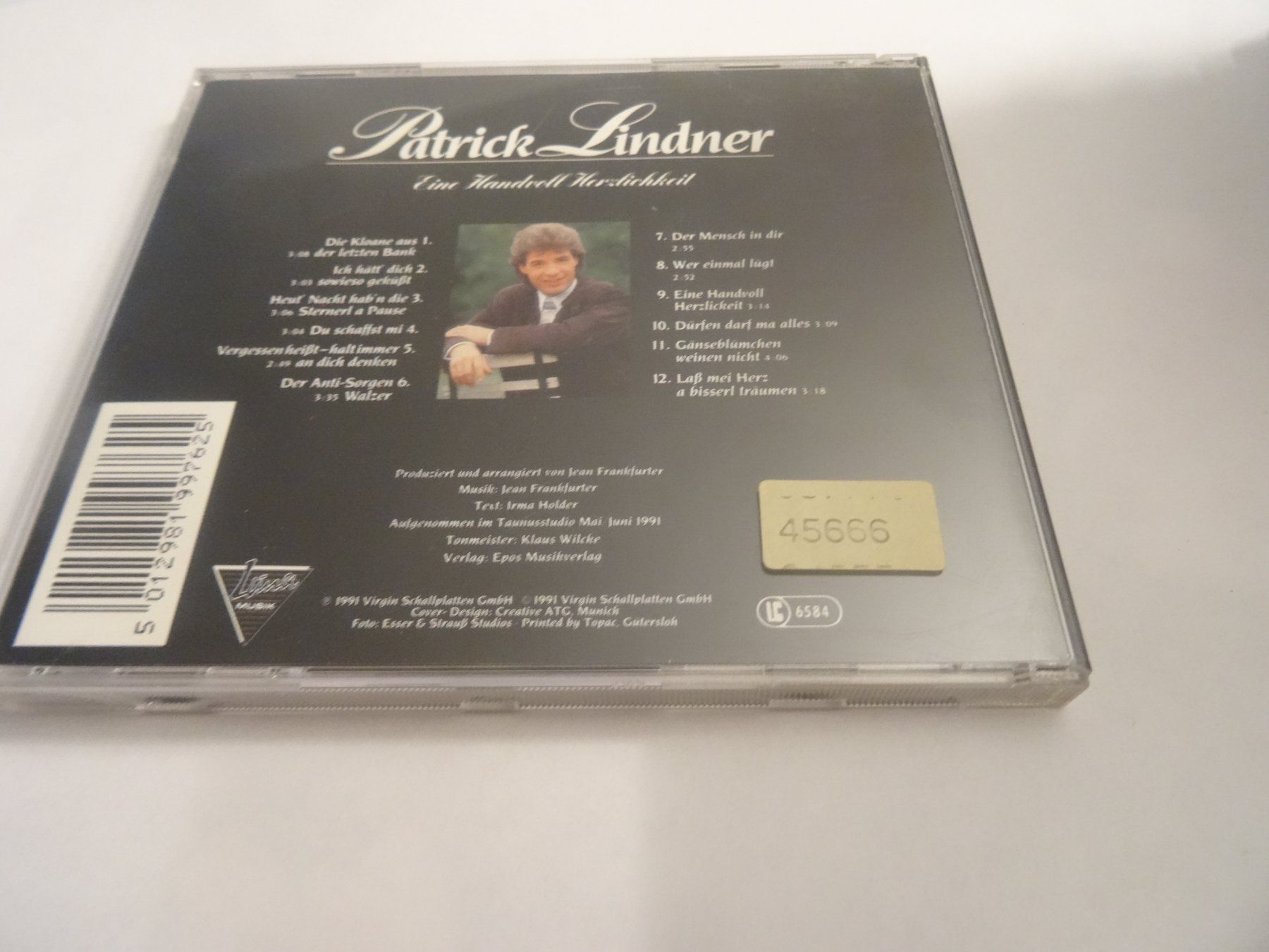 CD: Patrick Lindner - Eine Handvoll Herzlichkeit CD – Usato da Olten venduto da Disc-Ausverkauf 1