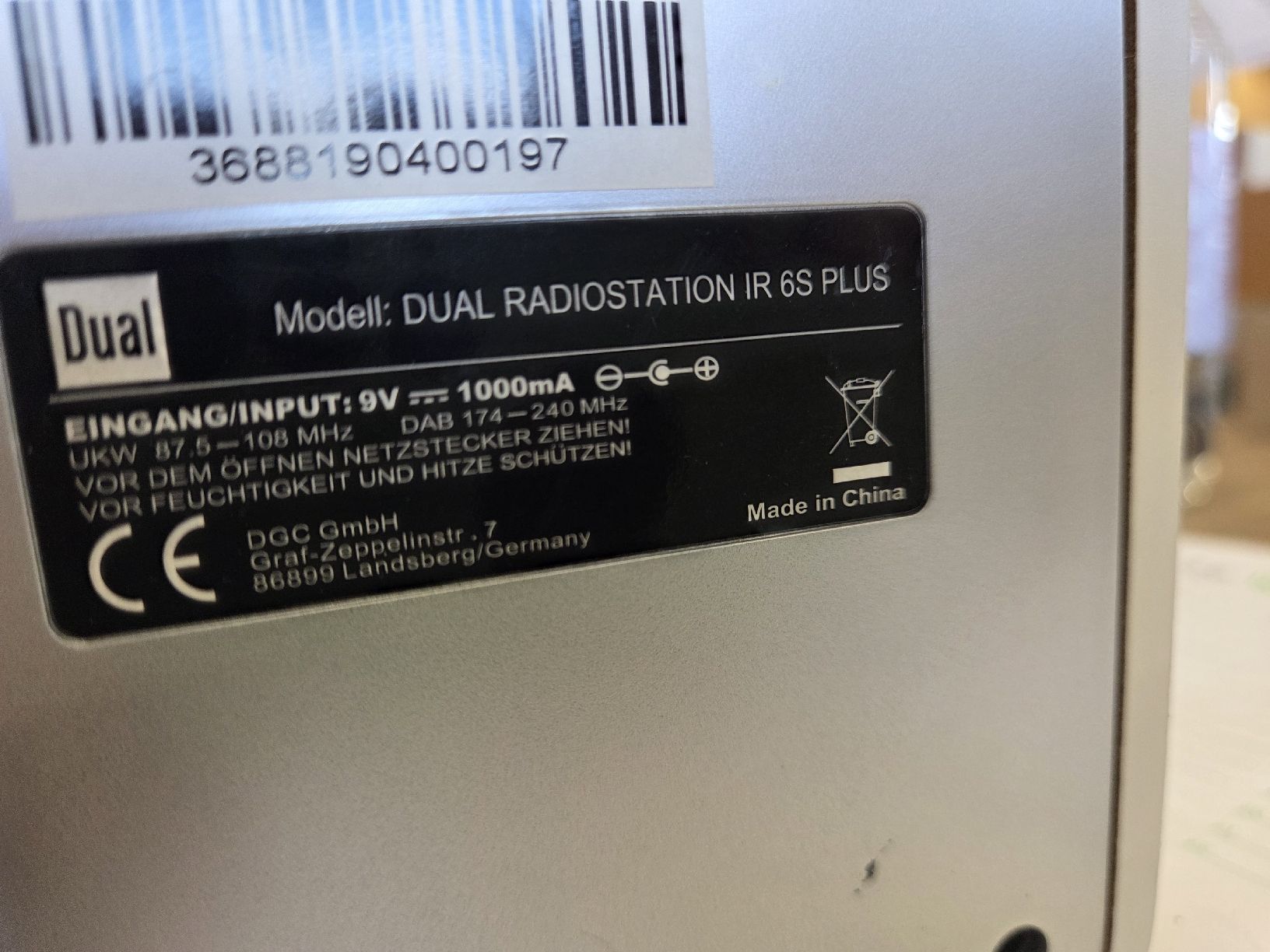 Dual Radios: DUAL RADIOSTATION IR 6S PLUS Internetradio DAB+  – Gebraucht aus Flawil von Hamdia12 5