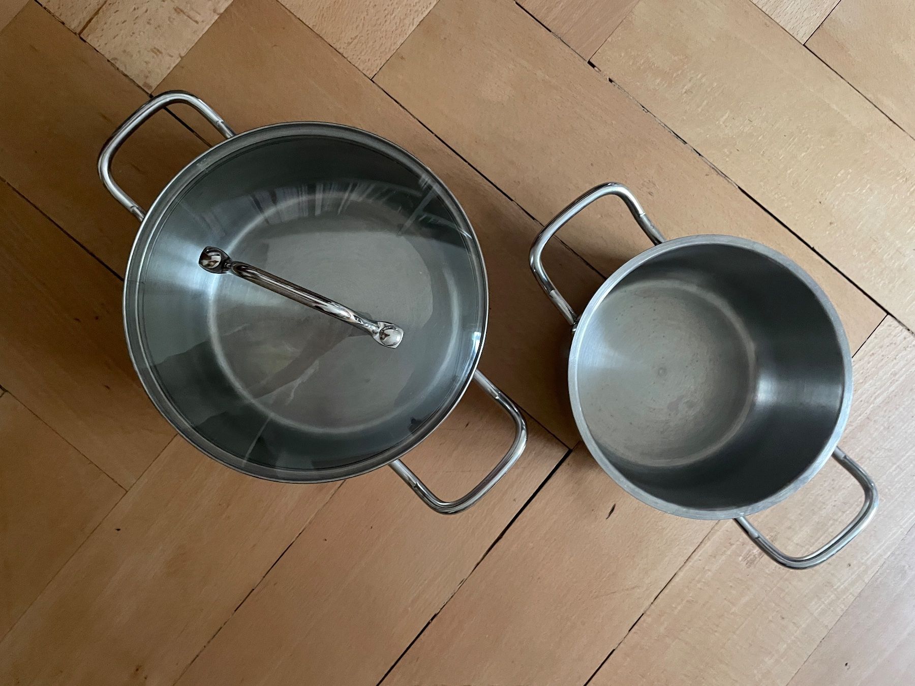 Töpfe: Prima Cucina Topfset, 2-teilig, Edelstahl – Gebraucht aus Zürich von ber_r6vw