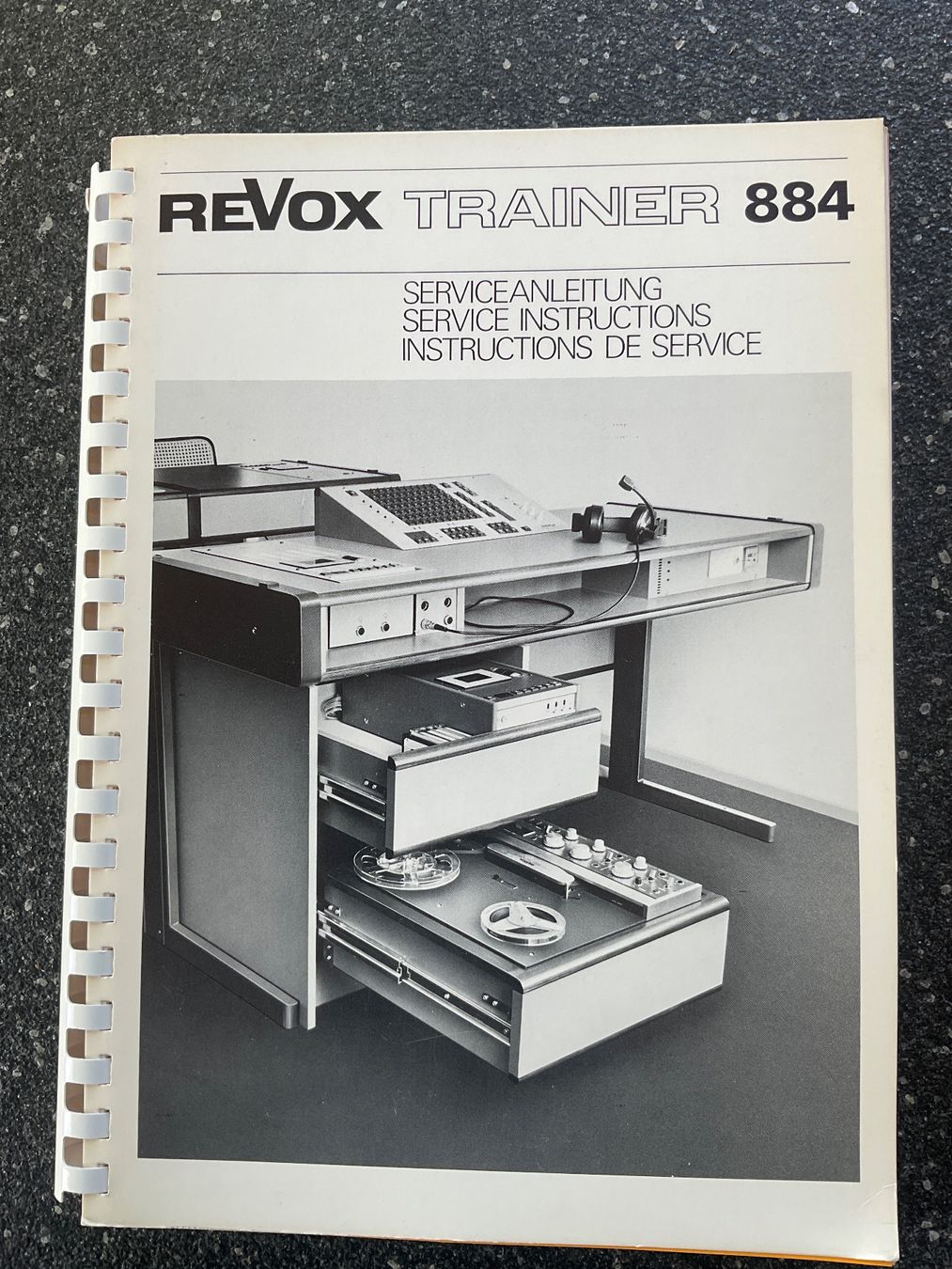 Revox Bandmaschinen: ReVox Trainer 884 Service-Anleitung – Gebraucht aus Langenthal von RronJora
