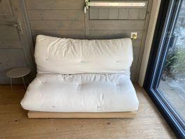 Canapé-lit futon MAKOURA ASICA 140x200 – bois massif