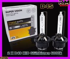 D4S  2X  HID Glühbirnen 6000k