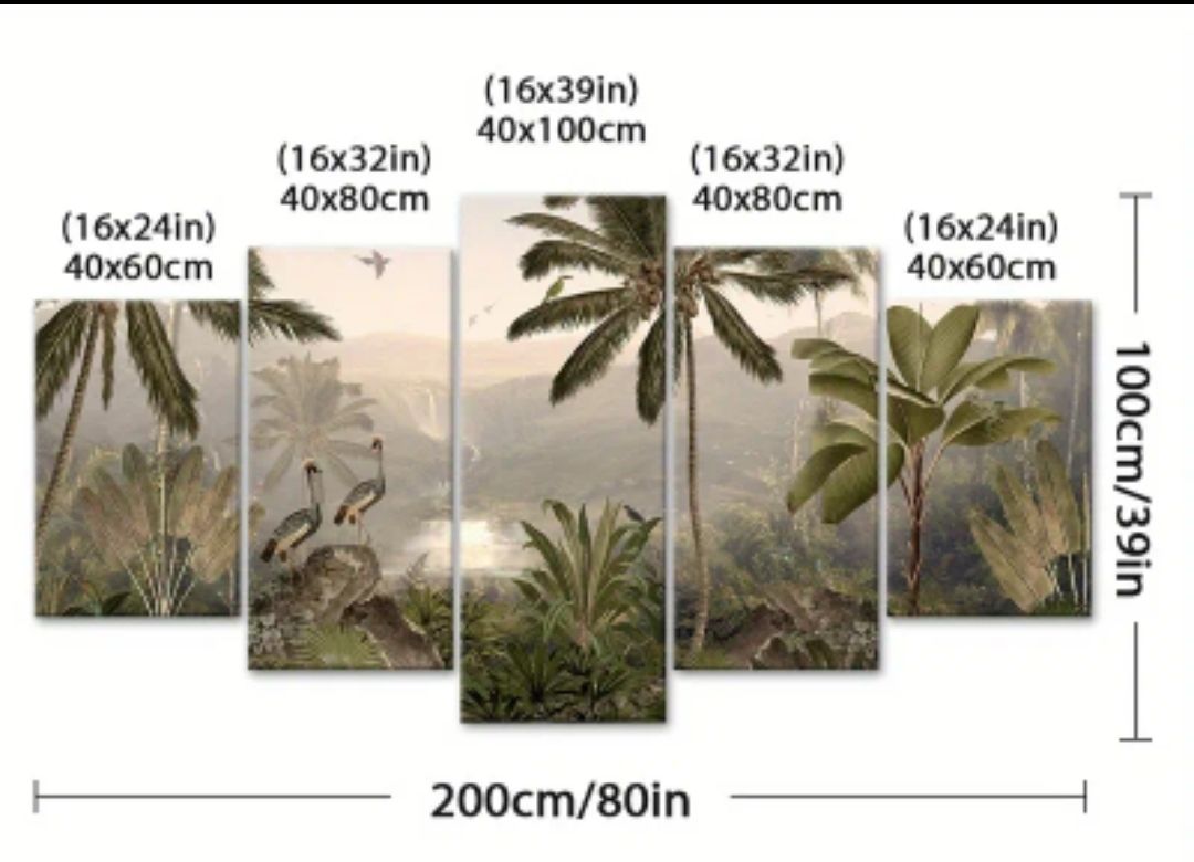 Foto & Immagini: Leinwand Dschungel Bild – Nuovo (secondo la descrizione) da Lyss venduto da LilaKoeRnchen 2