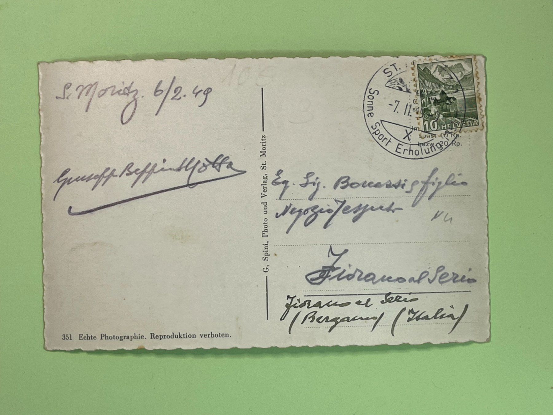 Cartoline postali: Corviglia - Drahtseilbahn - St. Moritz – Usato da Steg VS venduto da _vinci_ 1