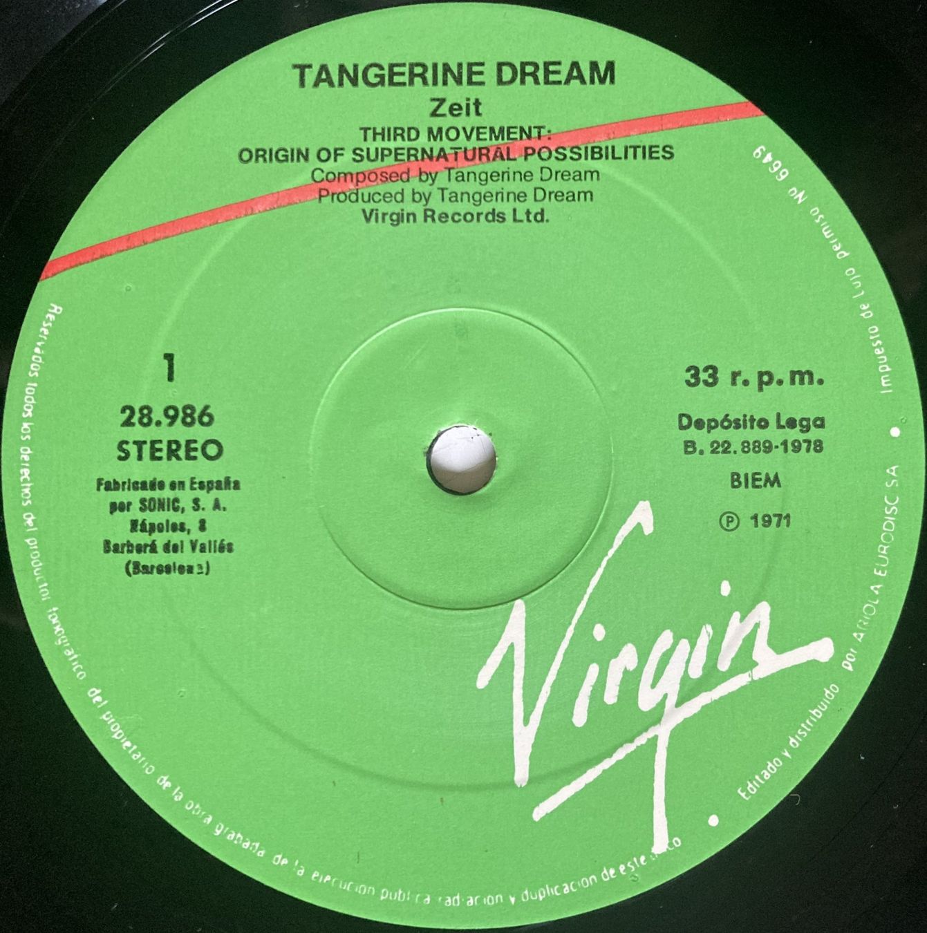 Vinyles: TANGERINE DREAM - ZEIT – D'occasion à Bottens par hotter-than-hell 3