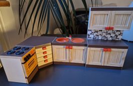 Puppenküche Vntage 60er Jahre, set