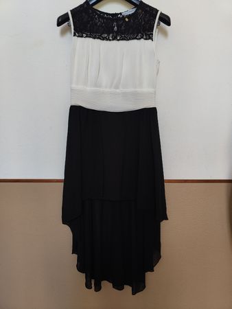 Abito Rinascimento bianco/nero, taglia M, pizzo /nuovo!