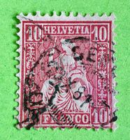 Sitzende Helvetia GESTEMPELT    Siehe Original Fotos  