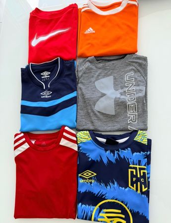 6 Sportshirts Jungen 140-152 Adidas Nike Under Armour Umbro