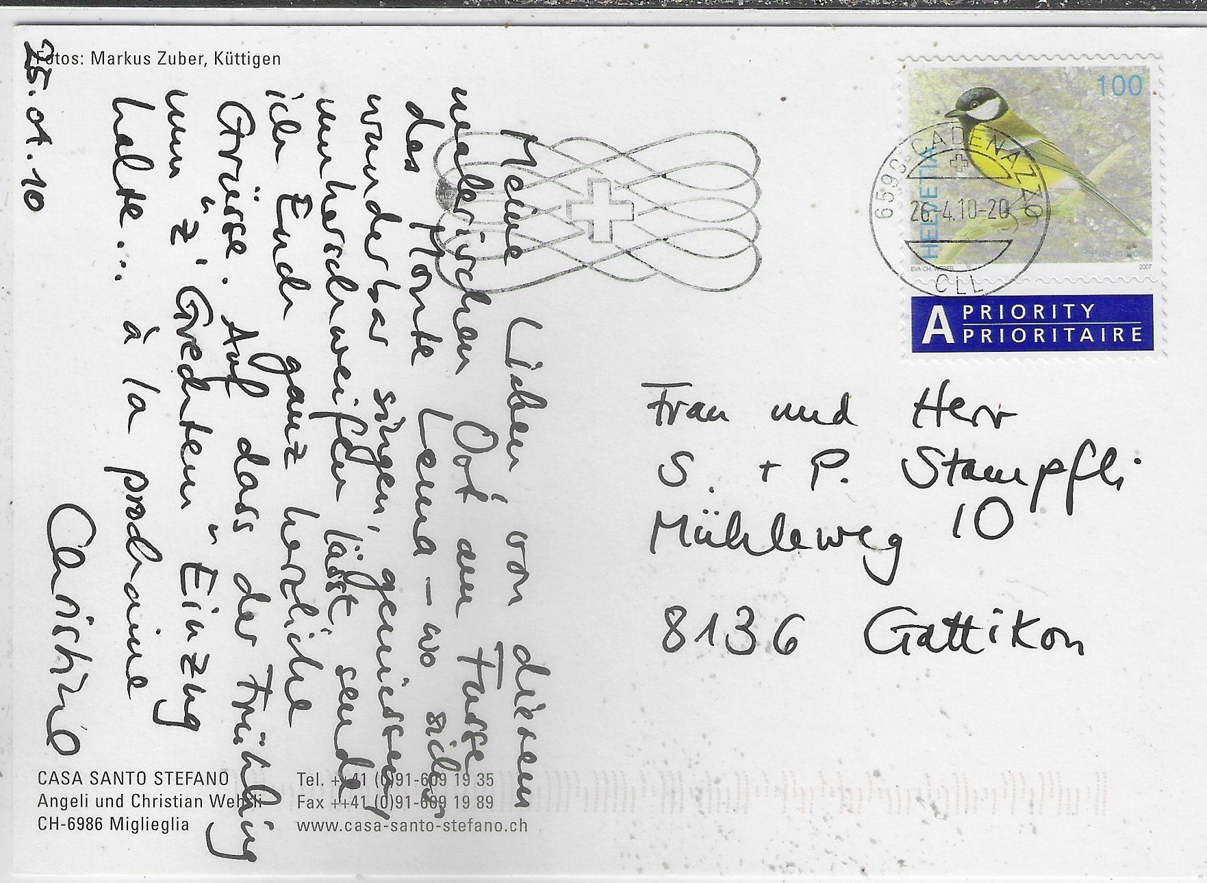 Cartoline postali: Casa Santo Stefano - Miglieglia – Usato da Ettingen venduto da Kartenplanet 1