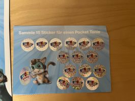 Sammelkarte Story Mania Tonies, kompl. mi15 Stickers geklebt