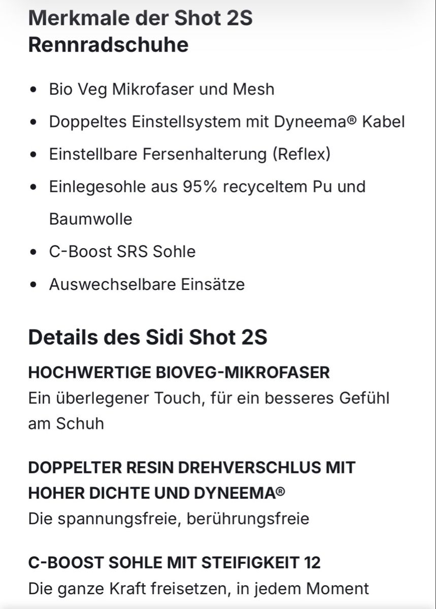 SIDI Herrenschuhe: Sidi Shot S2 Rennradschuh 43.5 – Gebraucht aus Grabs von Bhennry 9