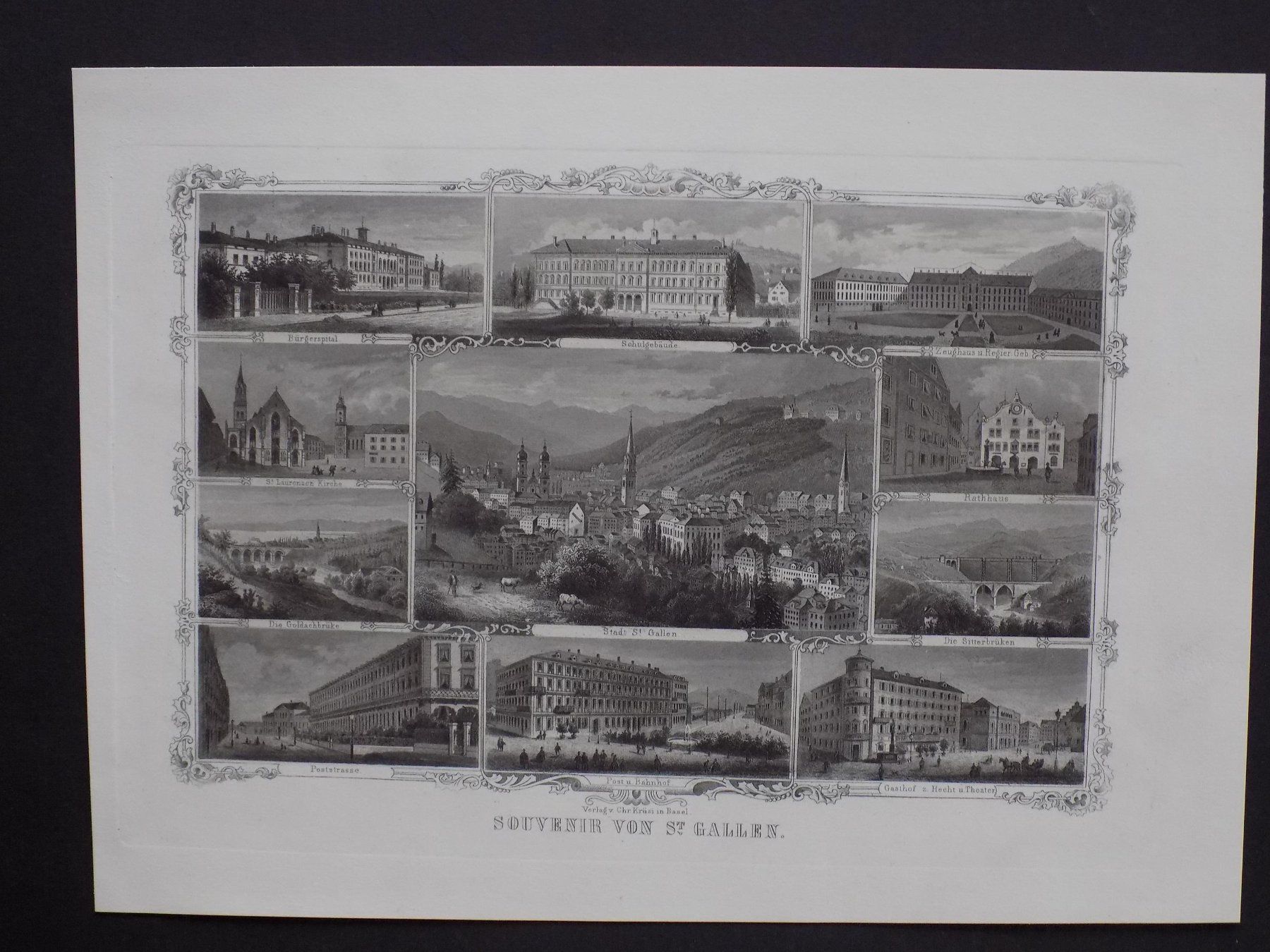 Stiche: St.Gallen Souvenirblatt – Gebraucht aus Risch von Rischli15