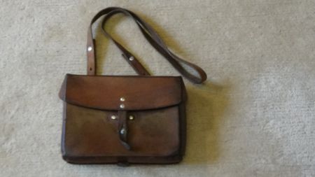 Armee Ledertasche , Kartentasche1986 Militär