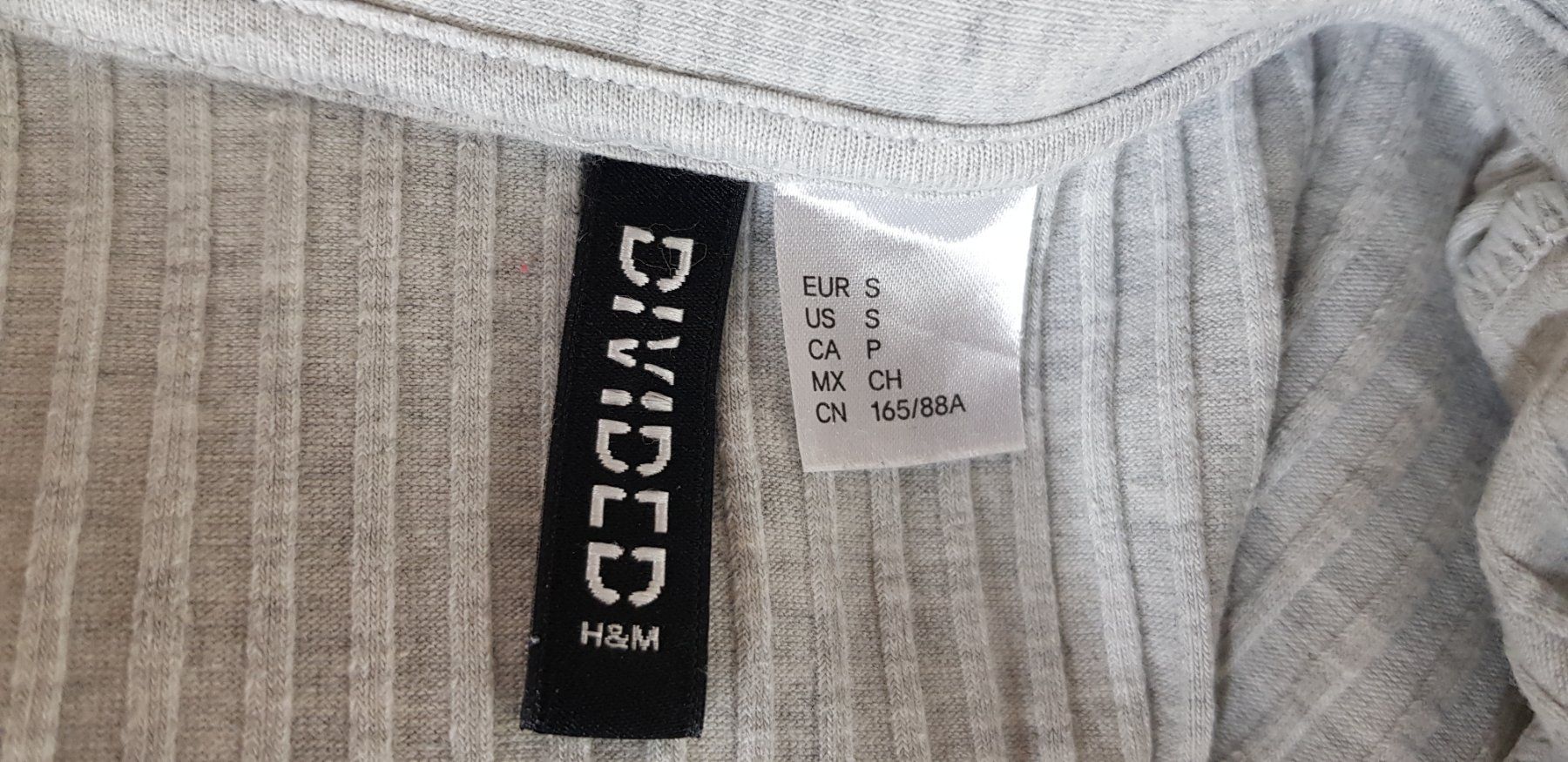 H&M Vestiti: Kleid, Rippshirt, Divided, Gr. S – Usato da Uster venduto da Astral 5