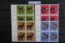 PJ 1967 Serie Viererblöcke ET gestempelt mit Taps   Los 7294