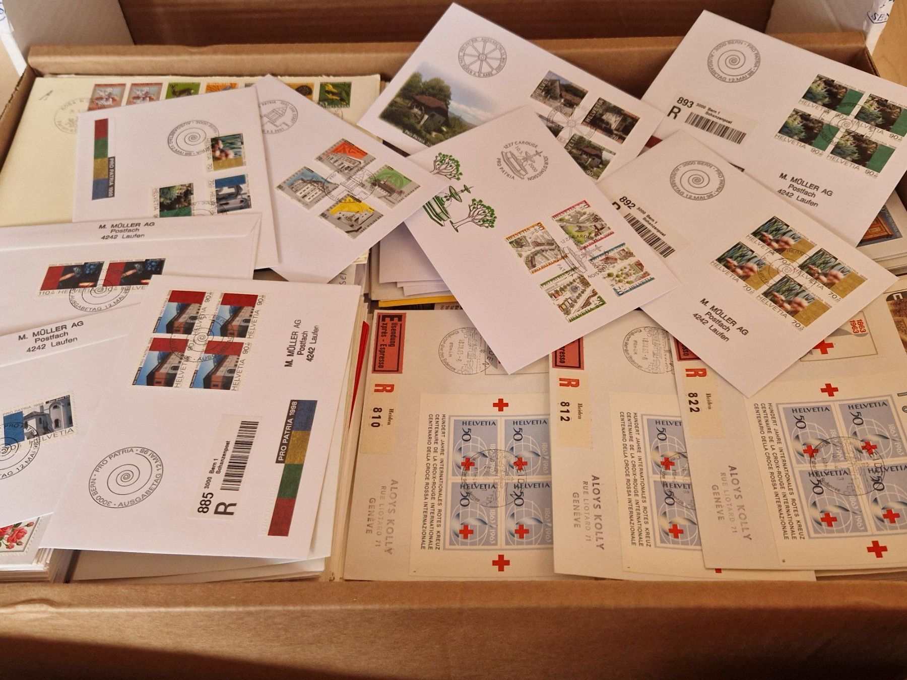 Tutti i francobolli: 17 Kg Fundgrube CH, ab 1.- – Usato da Burgdorf venduto da Glossy01 4