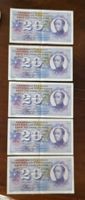 Schweizer Banknoten - 5 x 20 Franken - Serie 65B