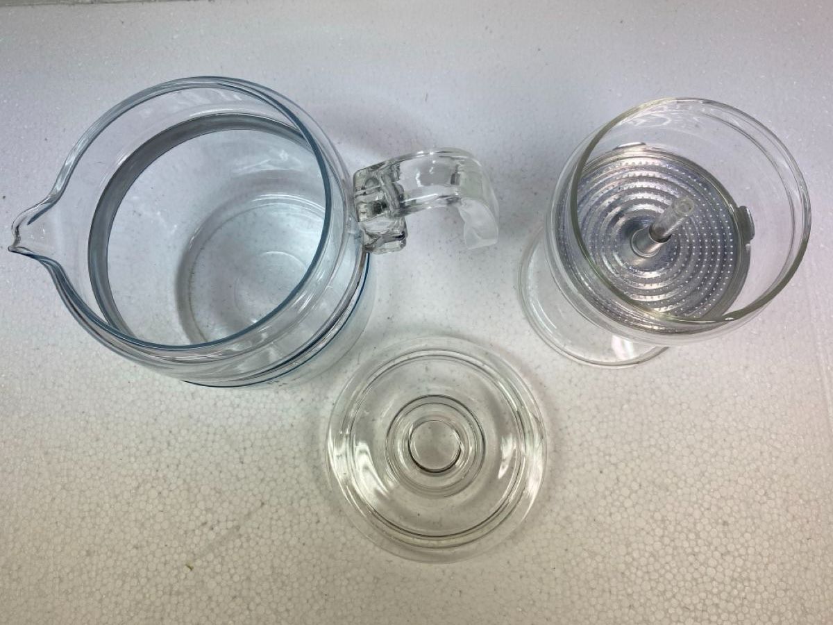 Théières: Glas Kaffeekanne Pyrex USA Stainless – D'occasion à sursee par trilli-tralli 5
