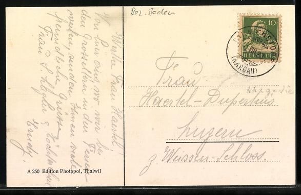Cartes postales: AK Birmenstorf, Teilansicht, 1923 – D'occasion à Berlin par bartko-reher 1