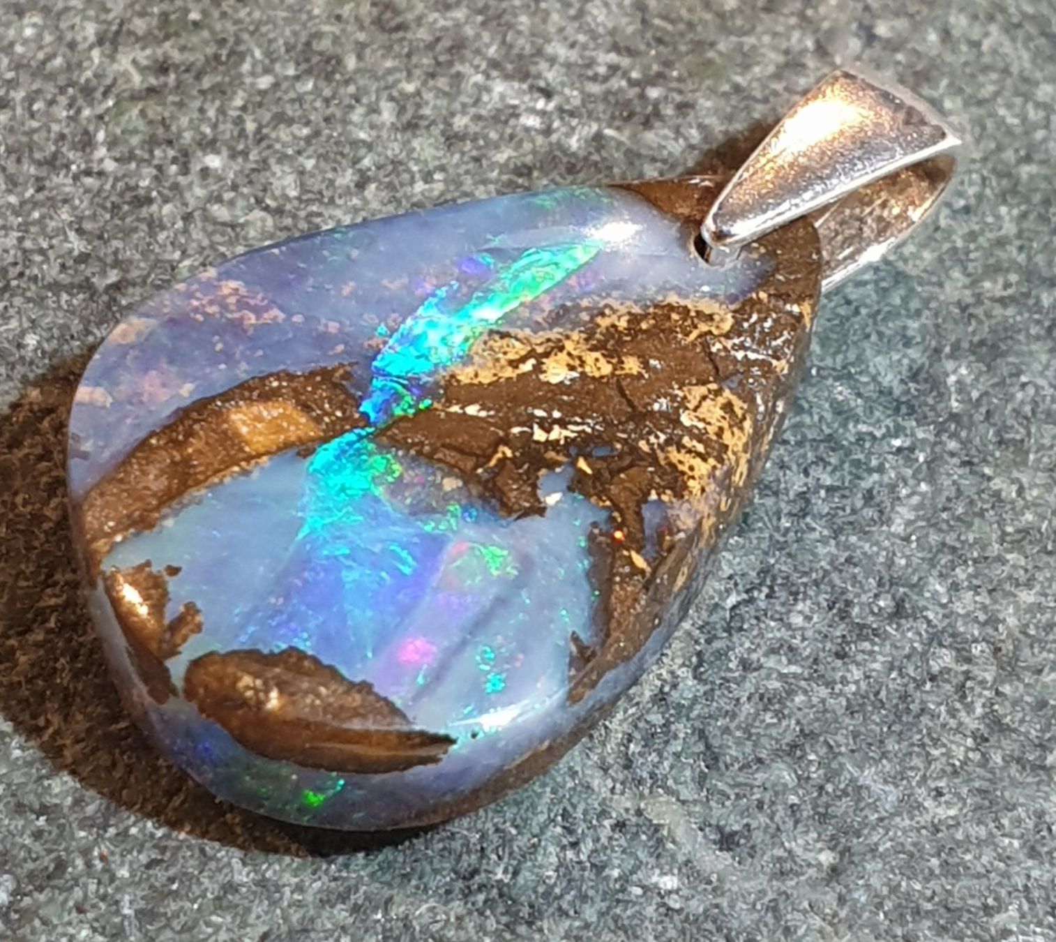 Ciondoli: Anhänger Boulder Opal. – Nuovo (secondo la descrizione) da Niederbüren venduto da Raphael014 8
