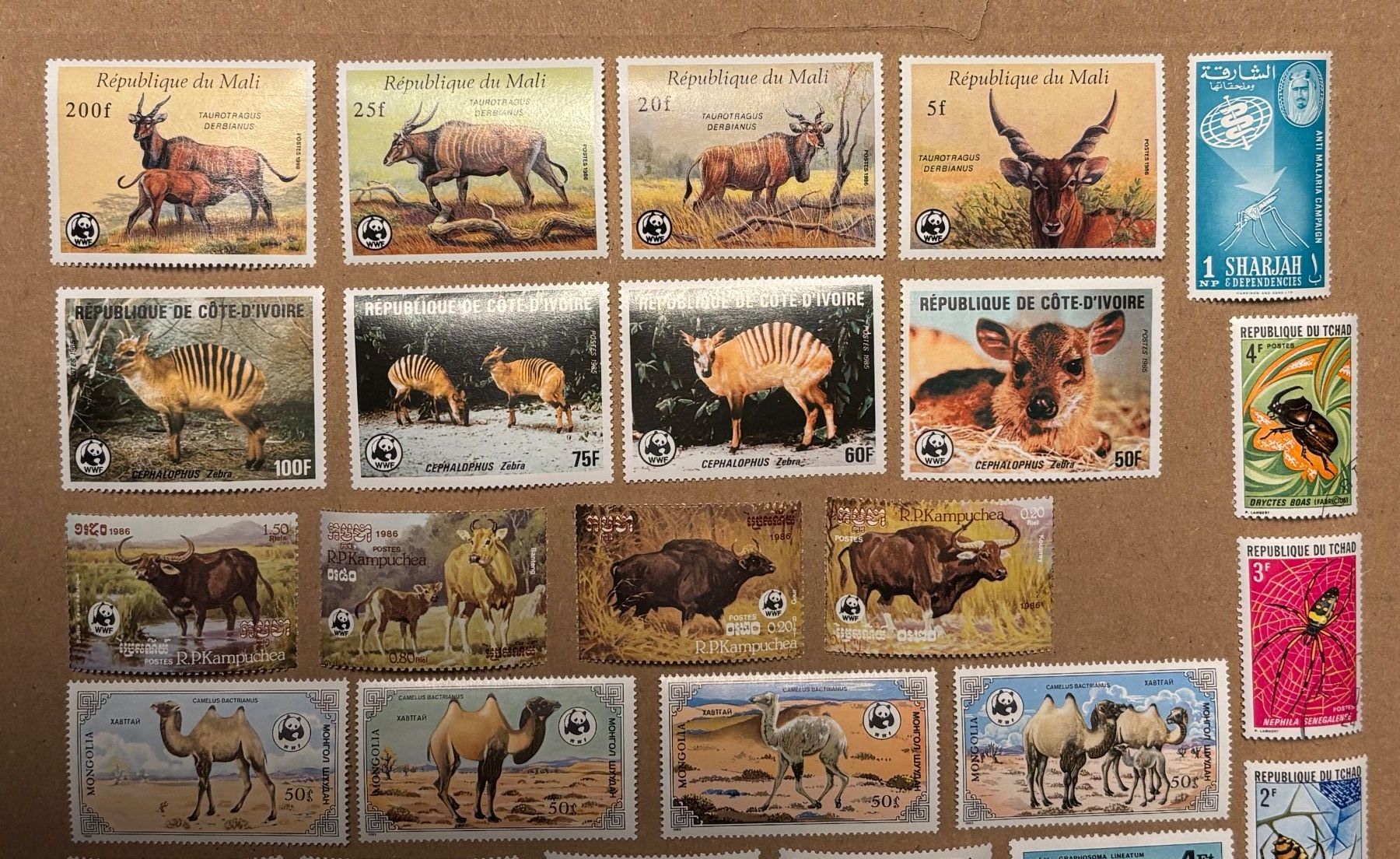 Alle Briefmarken: 27 verschiedene Briefmarken div. Länder mit Wildtieren – Gebraucht aus Baar von bricksandmore 2