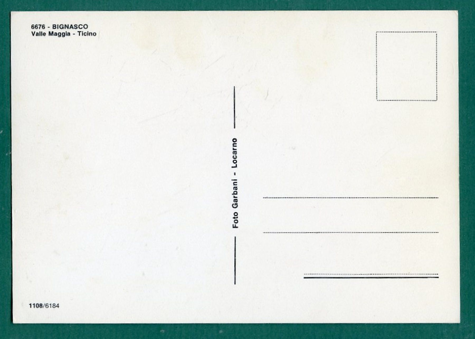 Cartoline postali: Bignasco nella Valle Maggia, ungelaufen, Grossformat – Usato da Sargans venduto da Hausi1951 1