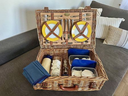 Vintage Optima Picknickkorb 4er Picnic Hamper West Sussex